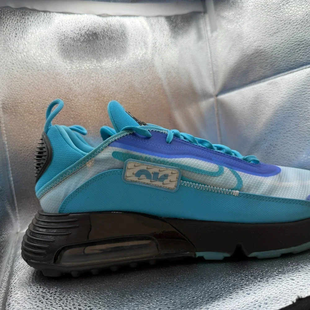Size 14 Nike Air‎ Max 2090 Blue Mens Lace-Up Athletic Sneaker Shoes CT6693-991